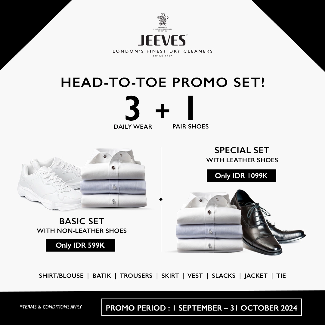 Get your entire wardrobe spotless from Head-to-Toe!